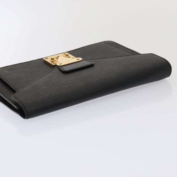 LOUIS VUITTON Epi Serie Dragonne Hand Bag Black Noir M52612 LV Auth 88322 - Picture 5 of 16